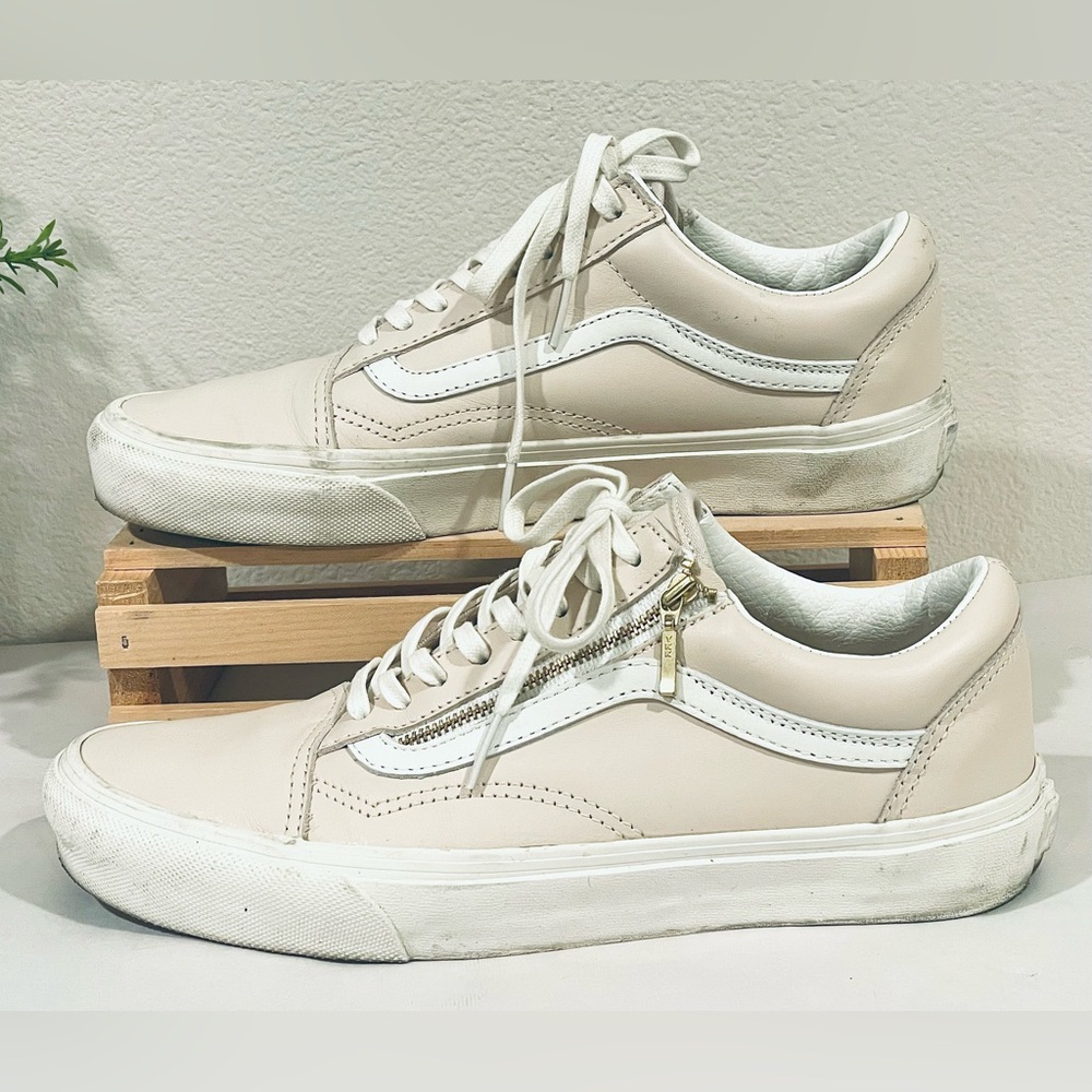 Rare Find! Vans Old Skool Light Pink Leather Men 7.5 | Wm 9 | EUC - Picture 8 of 12